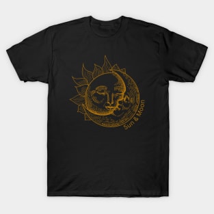 Celestial Sun & Moon Shirt, Sun Moon Stars Tee, Mystical Tee, Moon and Stars, Bohemian Tshirt T-Shirt